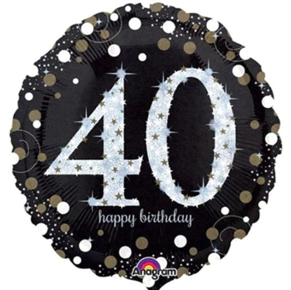 40th Birthday Helium Balloon