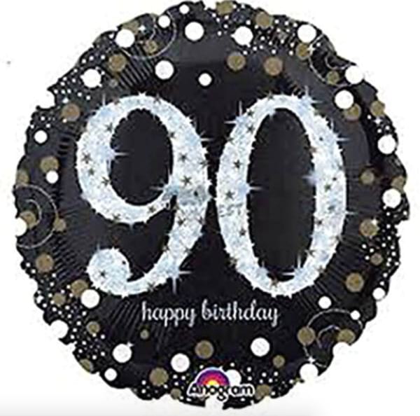 Helium Balloons - 90th Birthday